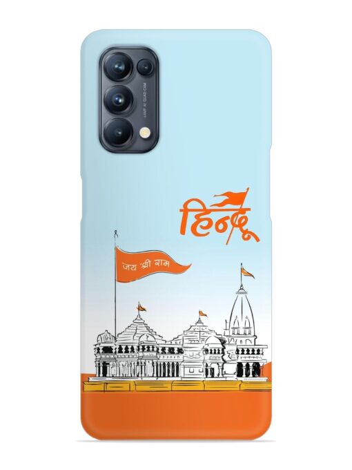 Ram Mandir Hindu Snap Case for Oppo Reno 5 Pro (5G) Zapvi