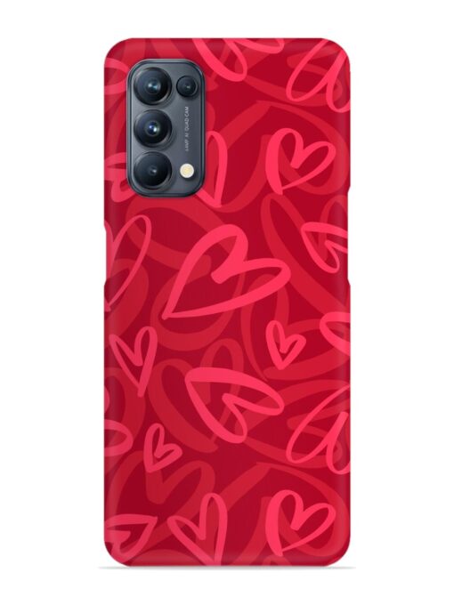 Seamless Romantic Pattern Snap Case for Oppo Reno 5 Pro (5G) Zapvi