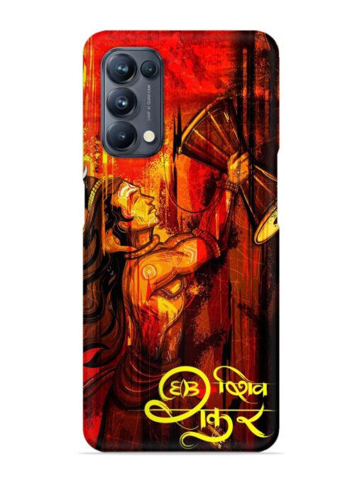 Illustration Lord Shiva Snap Case for Oppo Reno 5 Pro (5G) Zapvi