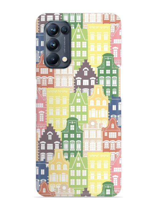 Seamless Shapes Pattern Snap Case for Oppo Reno 5 Pro (5G) Zapvi