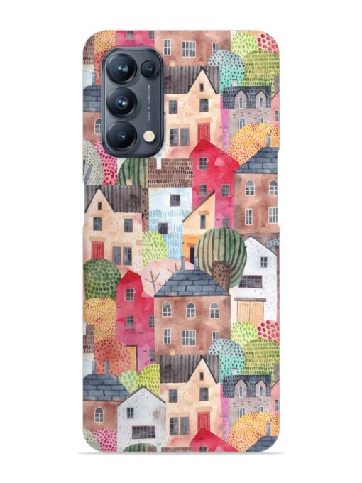 Abstract Seamless Pattern Snap Case for Oppo Reno 5 Pro (5G) Zapvi