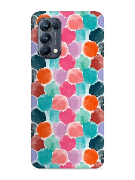 Colorful Seamless Pattern Snap Case for Oppo Reno 5 Pro (5G) Zapvi