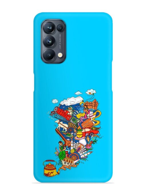 Vector Design Indian Snap Case for Oppo Reno 5 Pro (5G) Zapvi