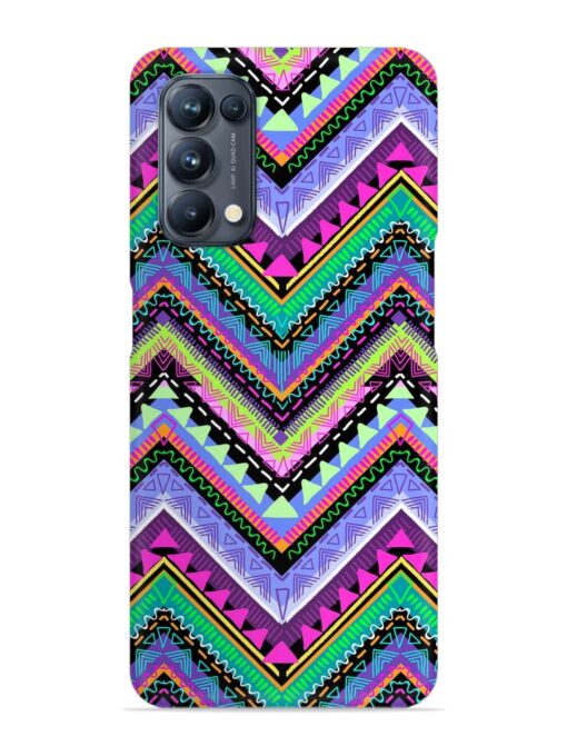 Tribal Aztec Print Snap Case for Oppo Reno 5 Pro (5G) Zapvi