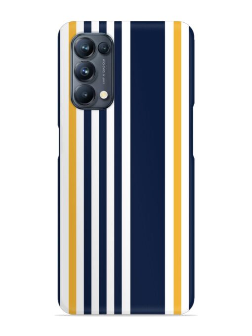 Seamless Stripe Pattern Snap Case for Oppo Reno 5 Pro (5G) Zapvi