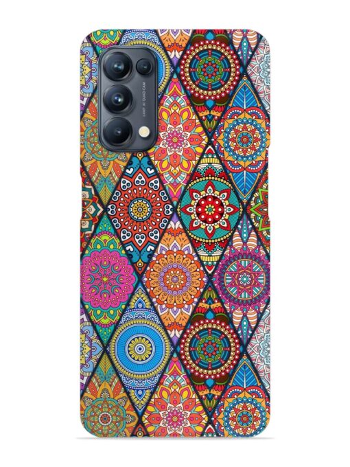 Seamless Tile Pattern Snap Case for Oppo Reno 5 Pro (5G) Zapvi