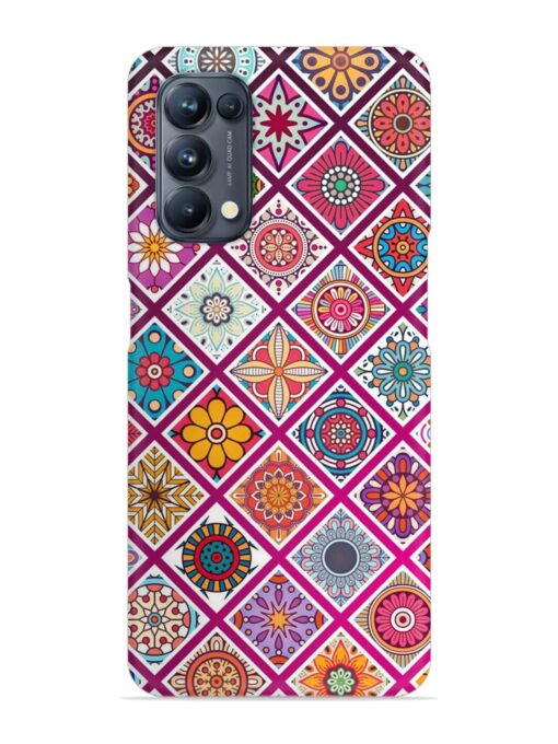 Seamless Tile Pattern Snap Case for Oppo Reno 5 Pro (5G) Zapvi