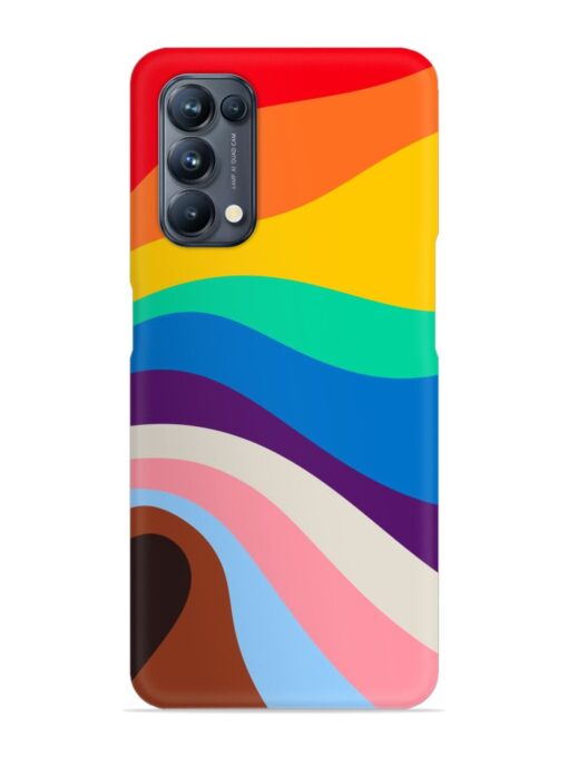 Minimal Pride Art Snap Case for Oppo Reno 5 Pro (5G) Zapvi