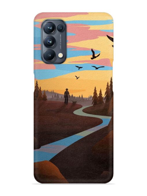 Natural Landscape Art Snap Case for Oppo Reno 5 Pro (5G) Zapvi