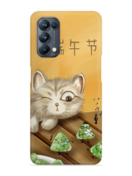 Cat Scorpion Dancing Snap Case for Oppo Reno 5 Pro (5G) Zapvi