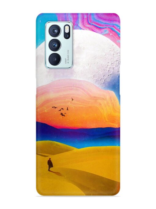 Sandy Desert Snap Case for Oppo Reno 6 Pro (5G) Zapvi