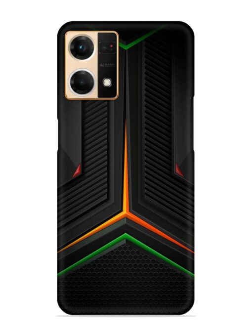 Orange Triangle Light Snap Case for Oppo Reno 7 (4G) Zapvi