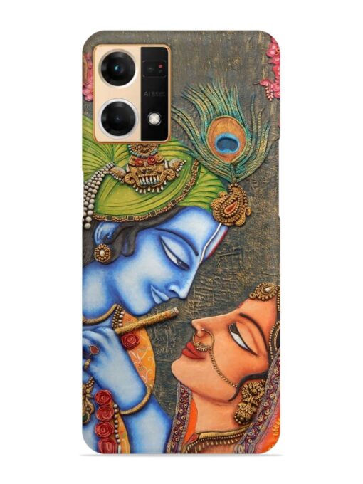 Lord Radha Krishna Flute Art Snap Case for Oppo Reno 7 (4G) Zapvi