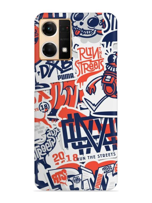 Run The Street Snap Case for Oppo Reno 7 (4G) Zapvi