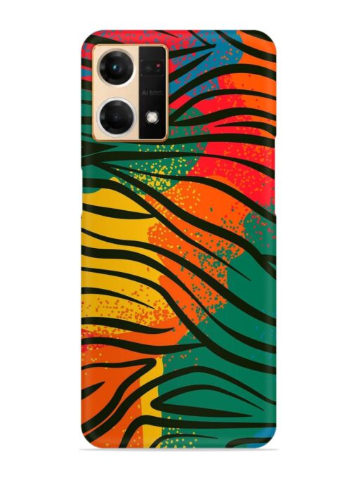 Bright Colorful Snap Case for Oppo Reno 7 (4G) Zapvi