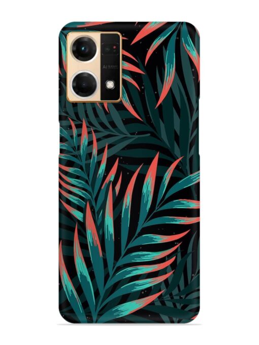 Green Leaf Art Snap Case for Oppo Reno 7 (4G) Zapvi