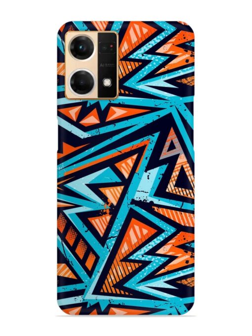 Abstract Seamless Grunge Snap Case for Oppo Reno 7 (4G) Zapvi