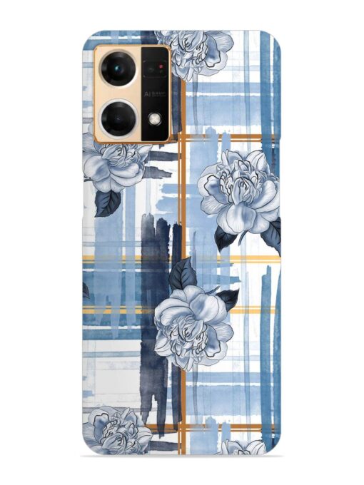 Watercolor Pattern Rose Snap Case for Oppo Reno 7 (4G) Zapvi