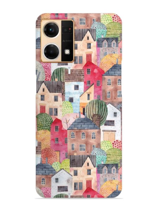 Abstract Seamless Pattern Snap Case for Oppo Reno 7 (4G) Zapvi