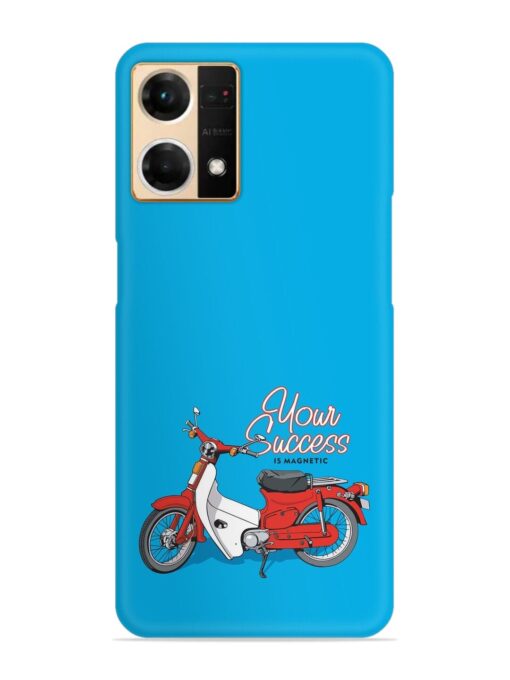 Motorcycles Image Vector Snap Case for Oppo Reno 7 (4G) Zapvi