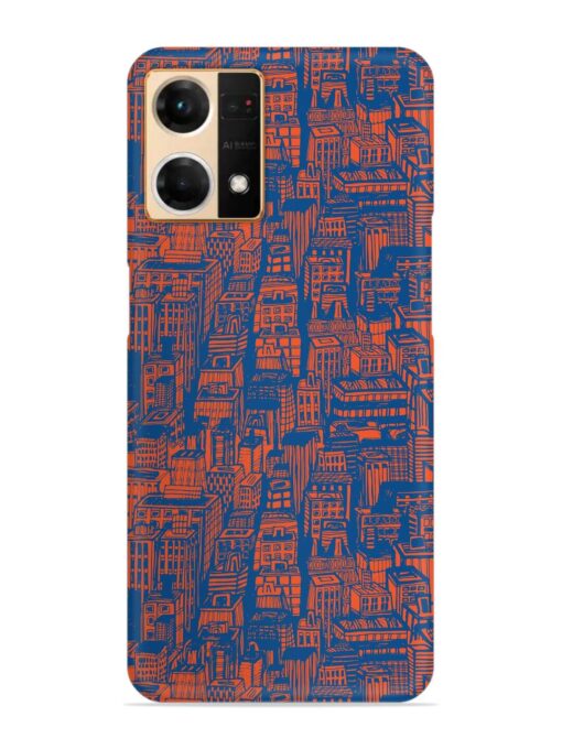 Hand Drawn Seamless Snap Case for Oppo Reno 7 (4G) Zapvi