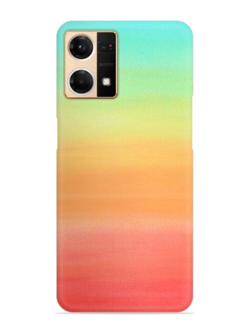 Background Sky Watercolor Snap Case for Oppo Reno 7 (4G) Zapvi