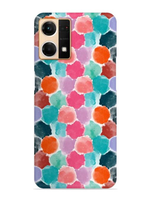 Colorful Seamless Pattern Snap Case for Oppo Reno 7 (4G) Zapvi