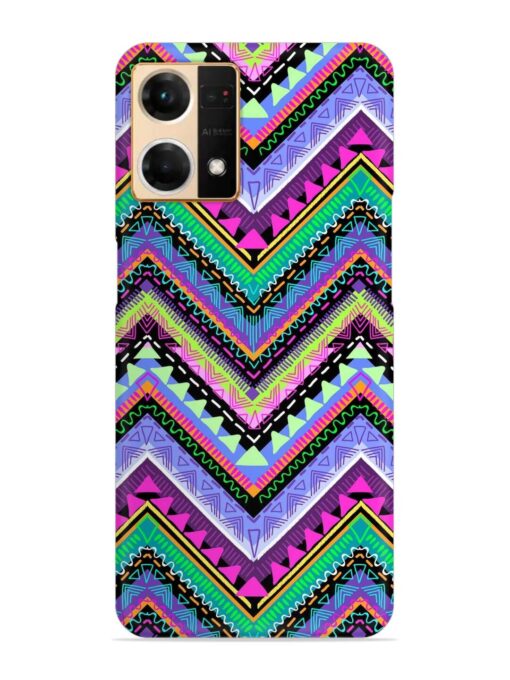 Tribal Aztec Print Snap Case for Oppo Reno 7 (4G) Zapvi