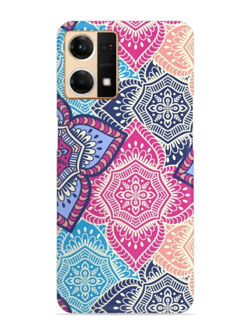 Ethnic Floral Seamless Snap Case for Oppo Reno 7 (4G) Zapvi