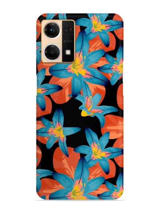 Philippine Flowers Seamless Snap Case for Oppo Reno 7 (4G) Zapvi