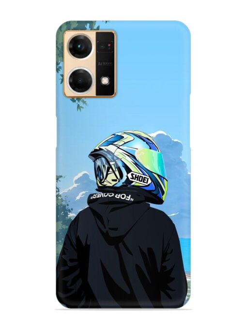 Rider With Helmet Snap Case for Oppo Reno 7 (4G) Zapvi