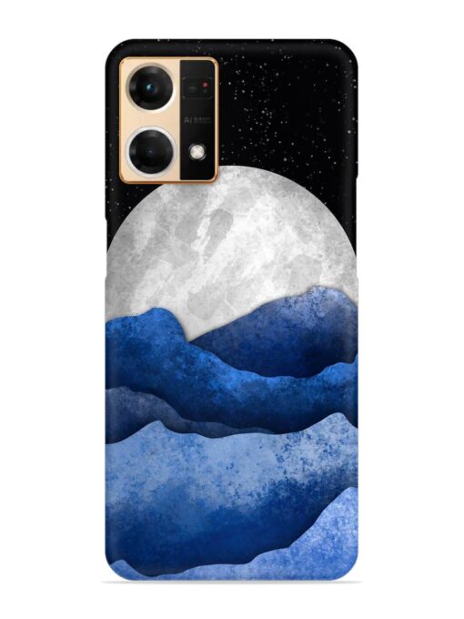 Full Moon Mountain Vector Snap Case for Oppo Reno 7 (4G) Zapvi