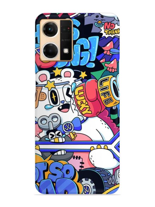 Universal Doodle Snap Case for Oppo Reno 7 (4G) Zapvi