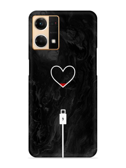 Heart Charging Vector Snap Case for Oppo Reno 7 (4G) Zapvi