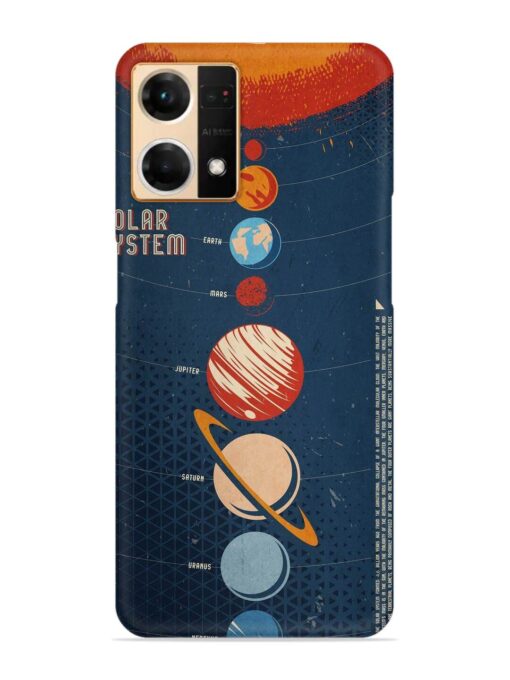 Solar System Vector Snap Case for Oppo Reno 7 (4G) Zapvi