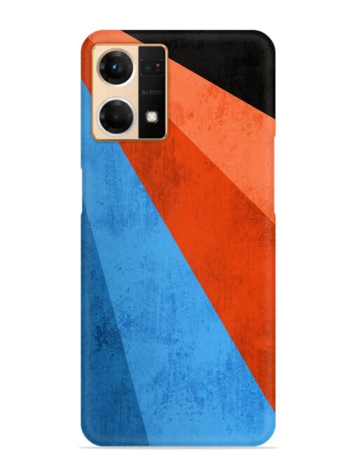 Modern Matte Abstract Snap Case for Oppo Reno 7 (4G) Zapvi