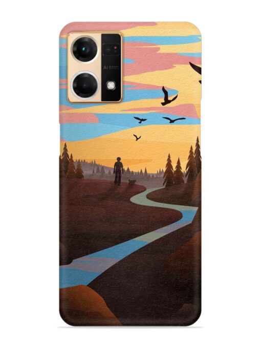 Natural Landscape Art Snap Case for Oppo Reno 7 (4G) Zapvi