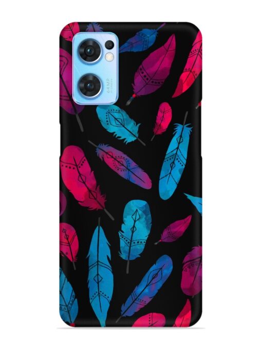 Feather Art Snap Case for Oppo Reno 7 (5G) Zapvi