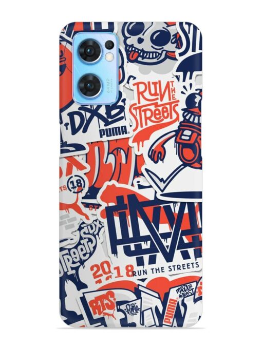 Run The Street Snap Case for Oppo Reno 7 (5G) Zapvi