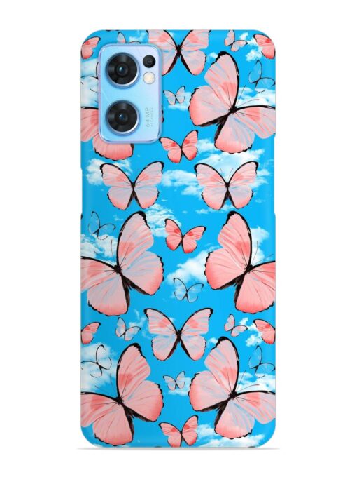 Seamless Pattern Tropical Snap Case for Oppo Reno 7 (5G) Zapvi