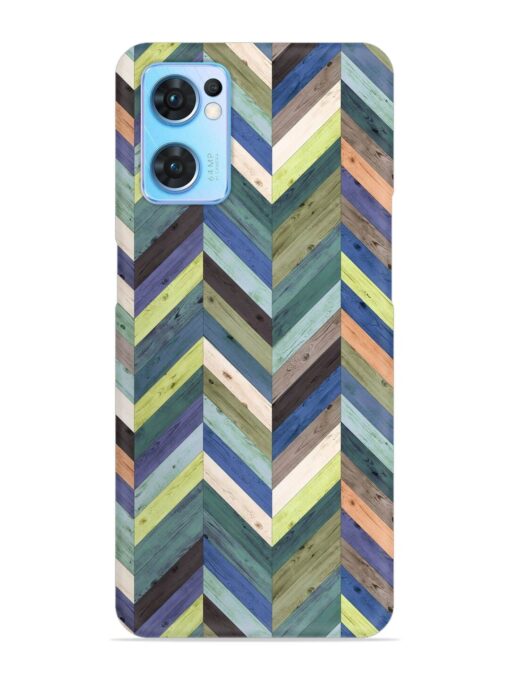 Chevron Random Color Snap Case for Oppo Reno 7 (5G) Zapvi