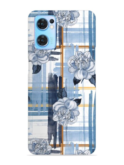 Watercolor Pattern Rose Snap Case for Oppo Reno 7 (5G) Zapvi