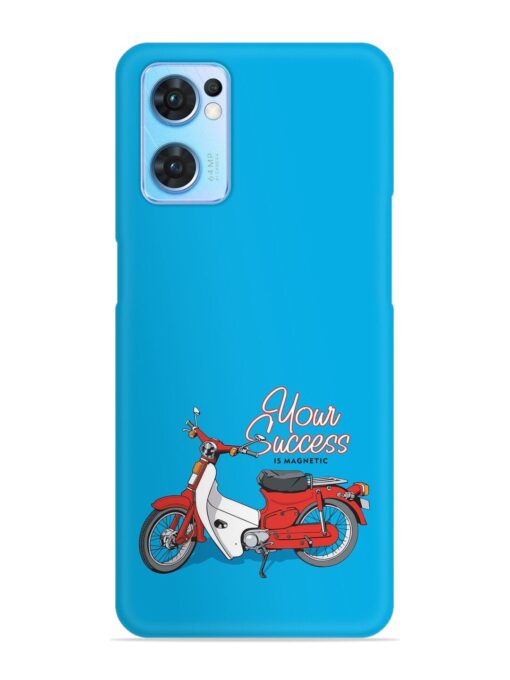 Motorcycles Image Vector Snap Case for Oppo Reno 7 (5G) Zapvi