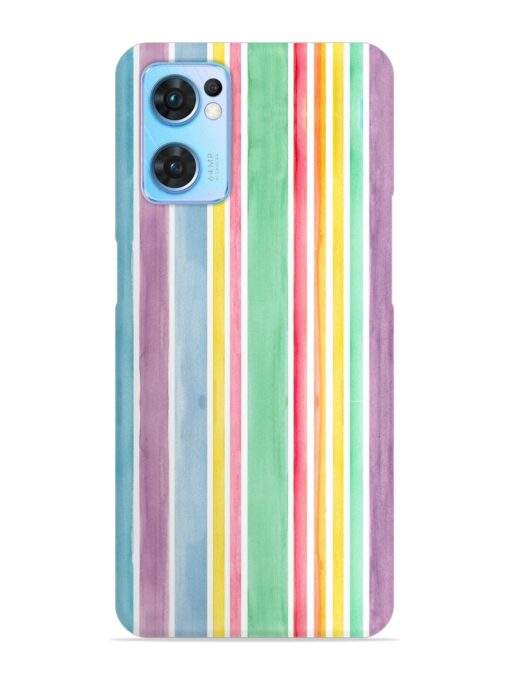 Hand Drawn Watercolor Snap Case for Oppo Reno 7 (5G) Zapvi