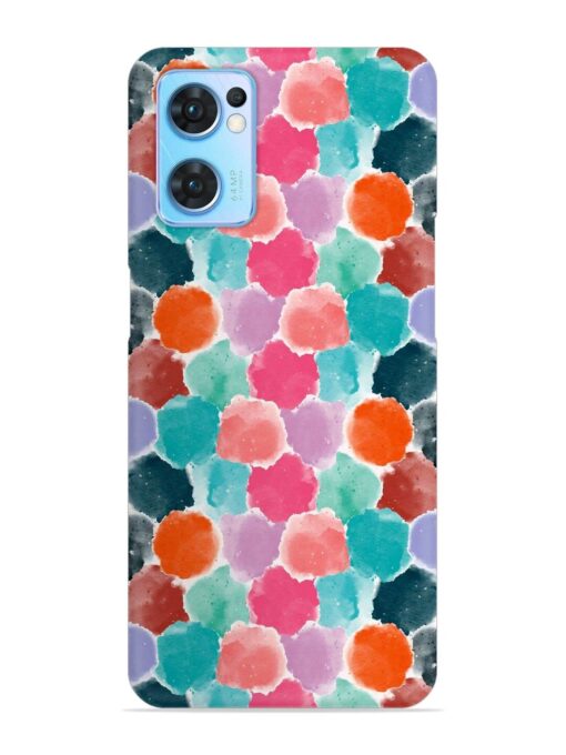 Colorful Seamless Pattern Snap Case for Oppo Reno 7 (5G) Zapvi