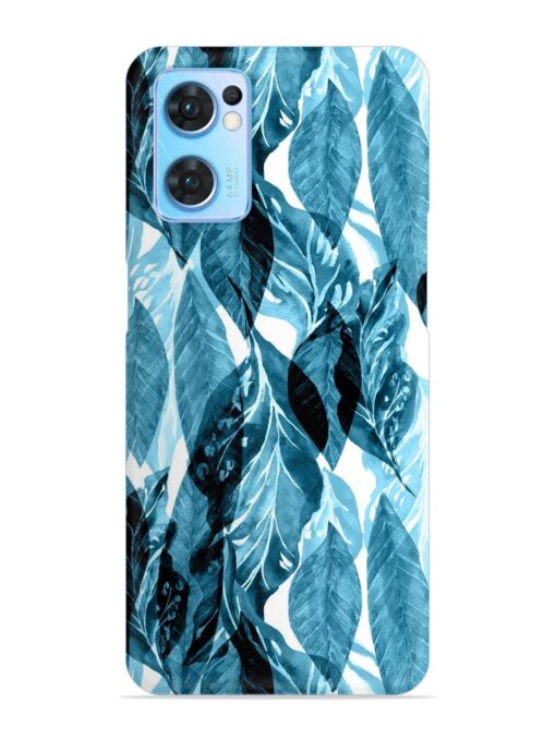 Leaves Pattern Jungle Snap Case for Oppo Reno 7 (5G) Zapvi