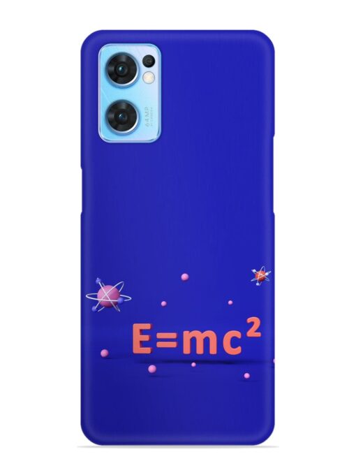 Formula Relativity Equation Snap Case for Oppo Reno 7 (5G) Zapvi