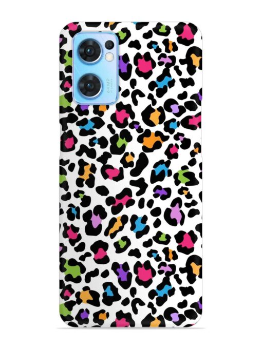 Seamless Leopard Pattern Snap Case for Oppo Reno 7 (5G) Zapvi