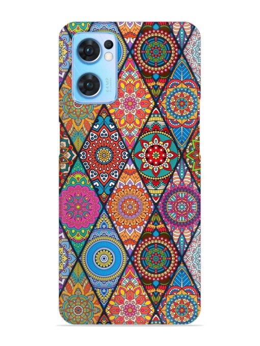 Seamless Tile Pattern Snap Case for Oppo Reno 7 (5G) Zapvi