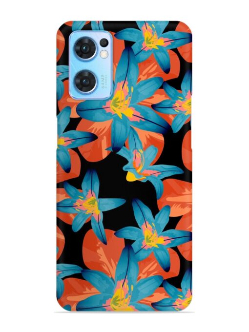 Philippine Flowers Seamless Snap Case for Oppo Reno 7 (5G) Zapvi